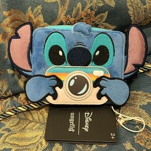 NWT Loungefly Stitch Cosplay Polaroid zip around wallet